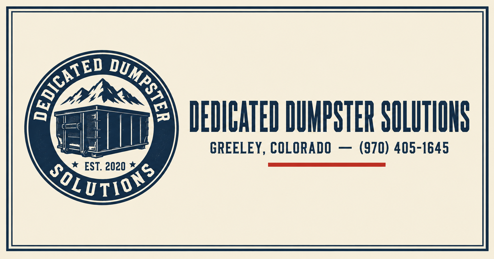 Dedicated Dumpster Solutions — Greeley, Colorado — (970) 405-1645